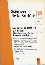 Le service public en crise (2) Réponses - comparaisons internationales