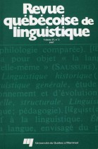 Revue québécoise de linguistique
