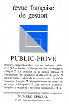 Numéro spécial : Public-Privé