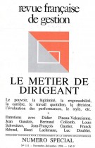 Le métier de dirigeant