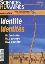 identité identités : L'individu, le groupe , LA société
