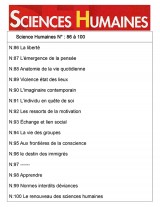 Sciences Humaines Classeur (N° 86 à 100)