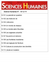 Sciences Humaines Classeur (N° 101 À 111)