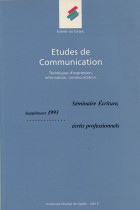 Études de communication : Techniques d'expression information, Communication : Séminaire écriture