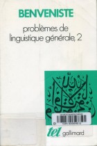 Problèmes de linguistiques générale (2)