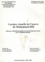 Lecture visuelle de l’œuvre de Mohammed Dib