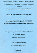 La pragmatique des questions et des réponses en Tarifit en arabe Marocain